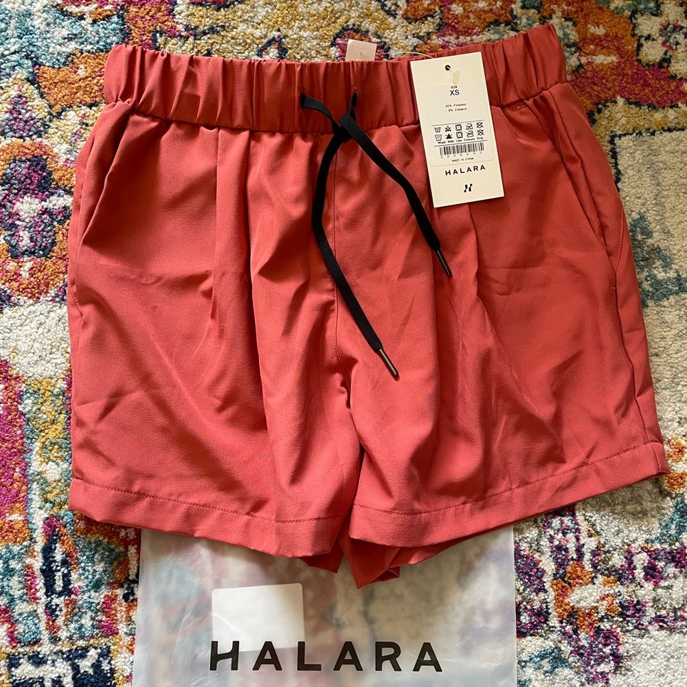 CORAL HALARA SHORTS W POCKETS!